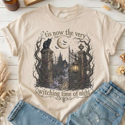'Tis Now the Very Witching Time of Night Shakespeare Literary T-Shirt