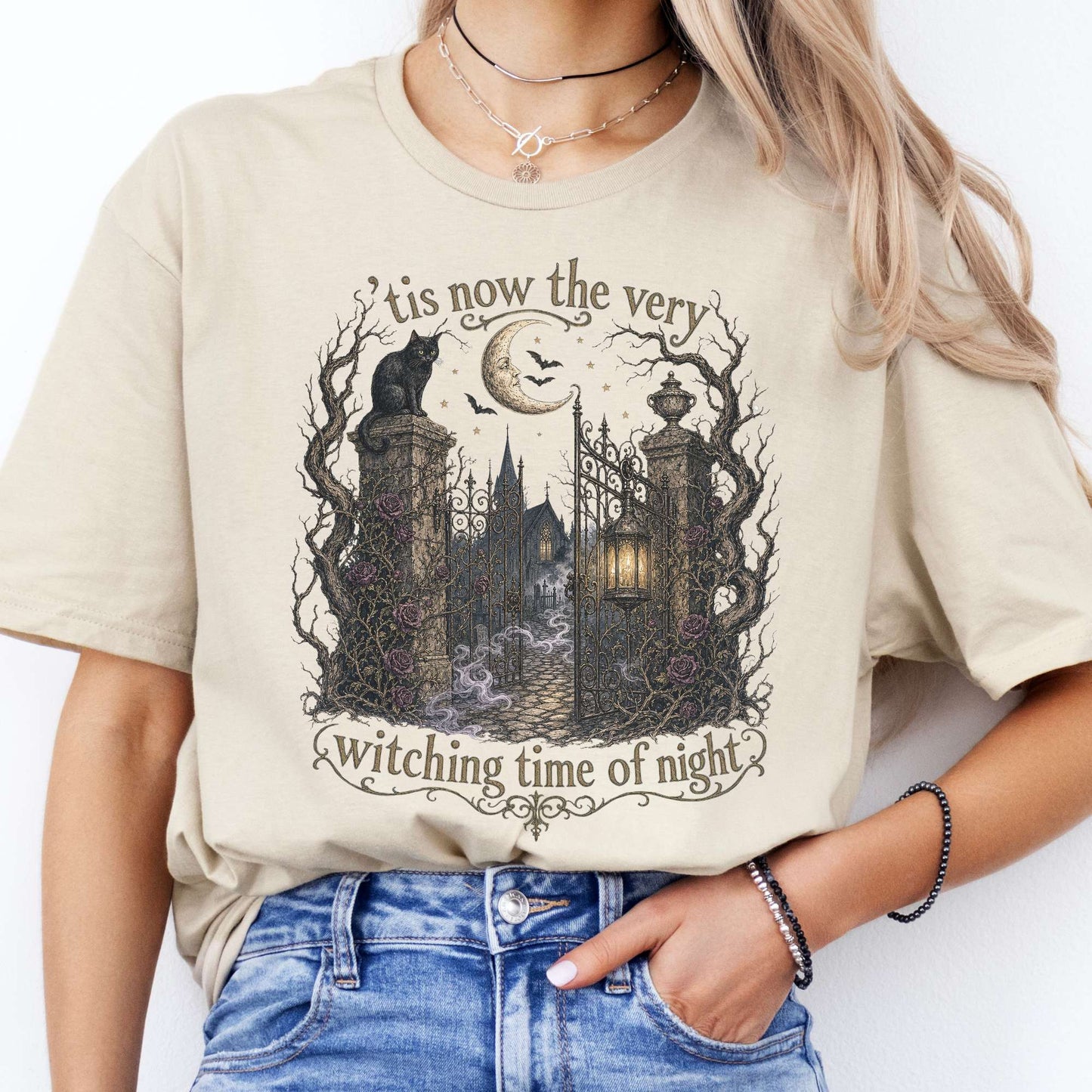 'Tis Now the Very Witching Time of Night Shakespeare Literary T-Shirt