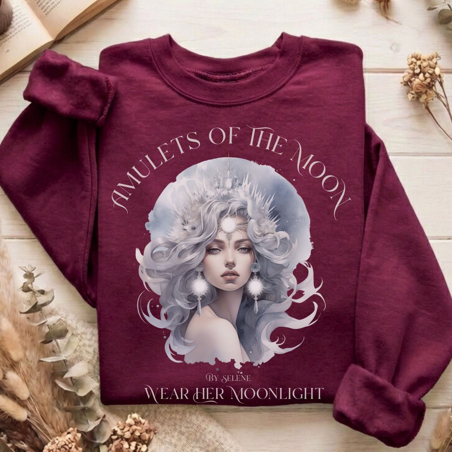 Sweatshirt Maroon / S Design 217 Sweatshirt The Mystic Eden