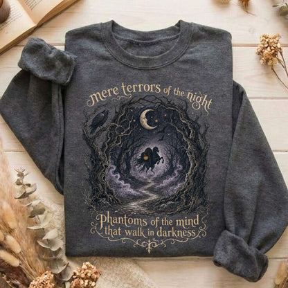 Mere Terrors of the Night Sleepy Hollow Literary Sweatshirt