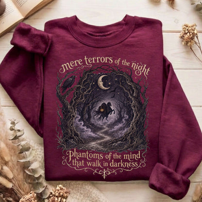 Mere Terrors of the Night Sleepy Hollow Literary Sweatshirt