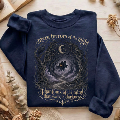 Mere Terrors of the Night Sleepy Hollow Literary Sweatshirt