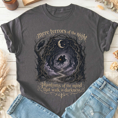 Mere Terrors of the Night Sleepy Hollow Literary T-Shirt