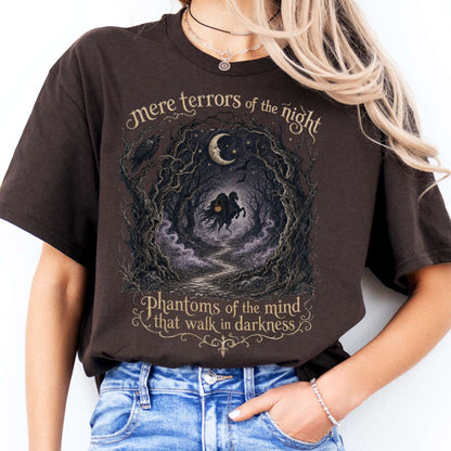 Mere Terrors of the Night Sleepy Hollow Literary T-Shirt