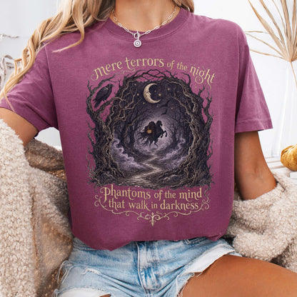 T-Shirt Berry / S Mere Terrors of the Night Sleepy Hollow Literary T-Shirt The Mystic Eden