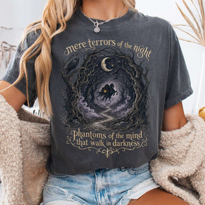 T-Shirt Pepper / S Mere Terrors of the Night Sleepy Hollow Literary T-Shirt The Mystic Eden