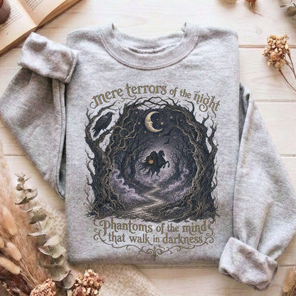 Mere Terrors of the Night Sleepy Hollow Literary Sweatshirt