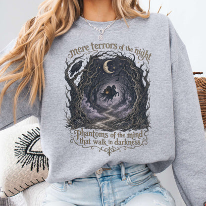 Mere Terrors of the Night Sleepy Hollow Literary Sweatshirt