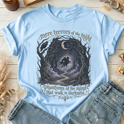 Mere Terrors of the Night Sleepy Hollow Literary T-Shirt