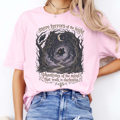 Mere Terrors of the Night Sleepy Hollow Literary T-Shirt