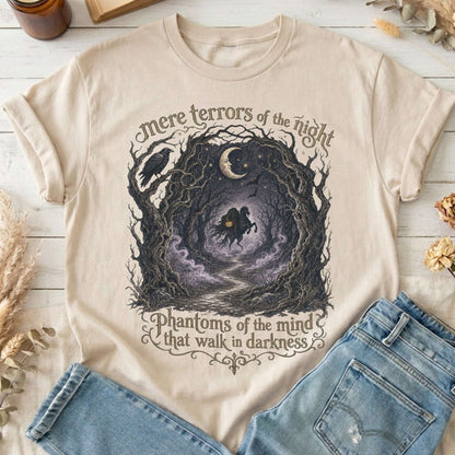 Mere Terrors of the Night Sleepy Hollow Literary T-Shirt