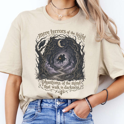 Mere Terrors of the Night Sleepy Hollow Literary T-Shirt