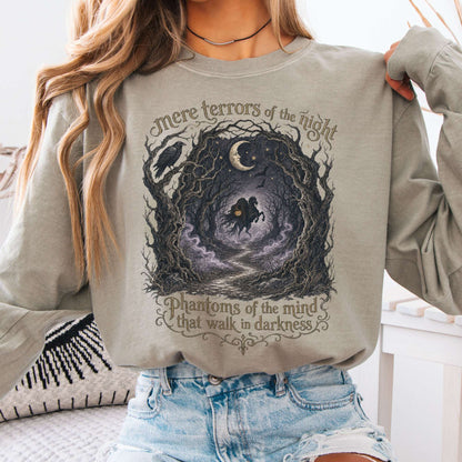 Long-sleeve Sandstone / S Mere Terrors of the Night Sleepy Hollow Literary Long Sleeve The Mystic Eden