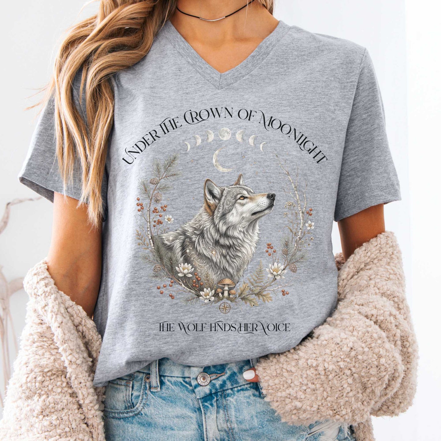 V-neck Athletic Heather / S Design 318 V-Neck The Mystic Eden