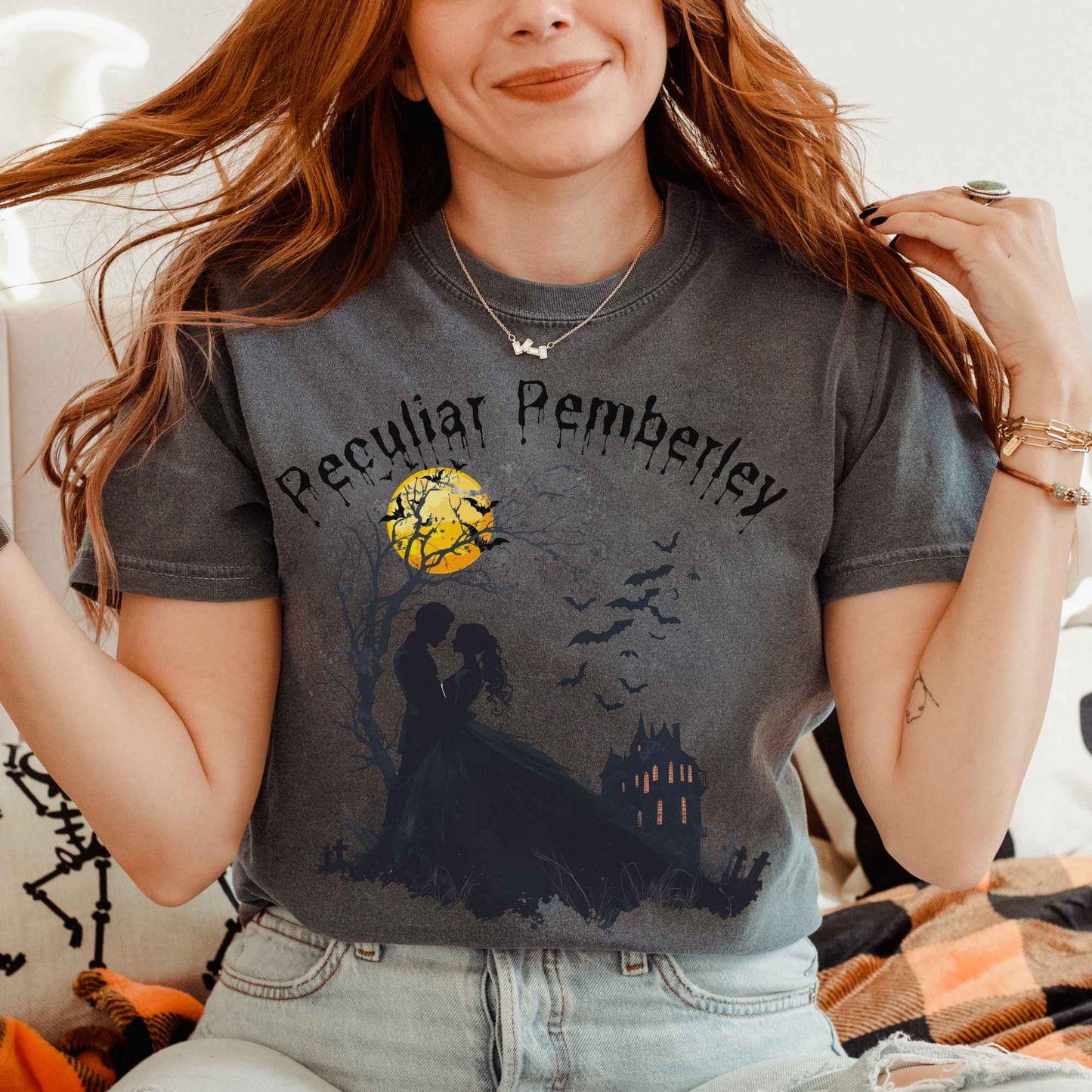 Peculiar Pemberley Pride & Prejudice Halloween Shirt