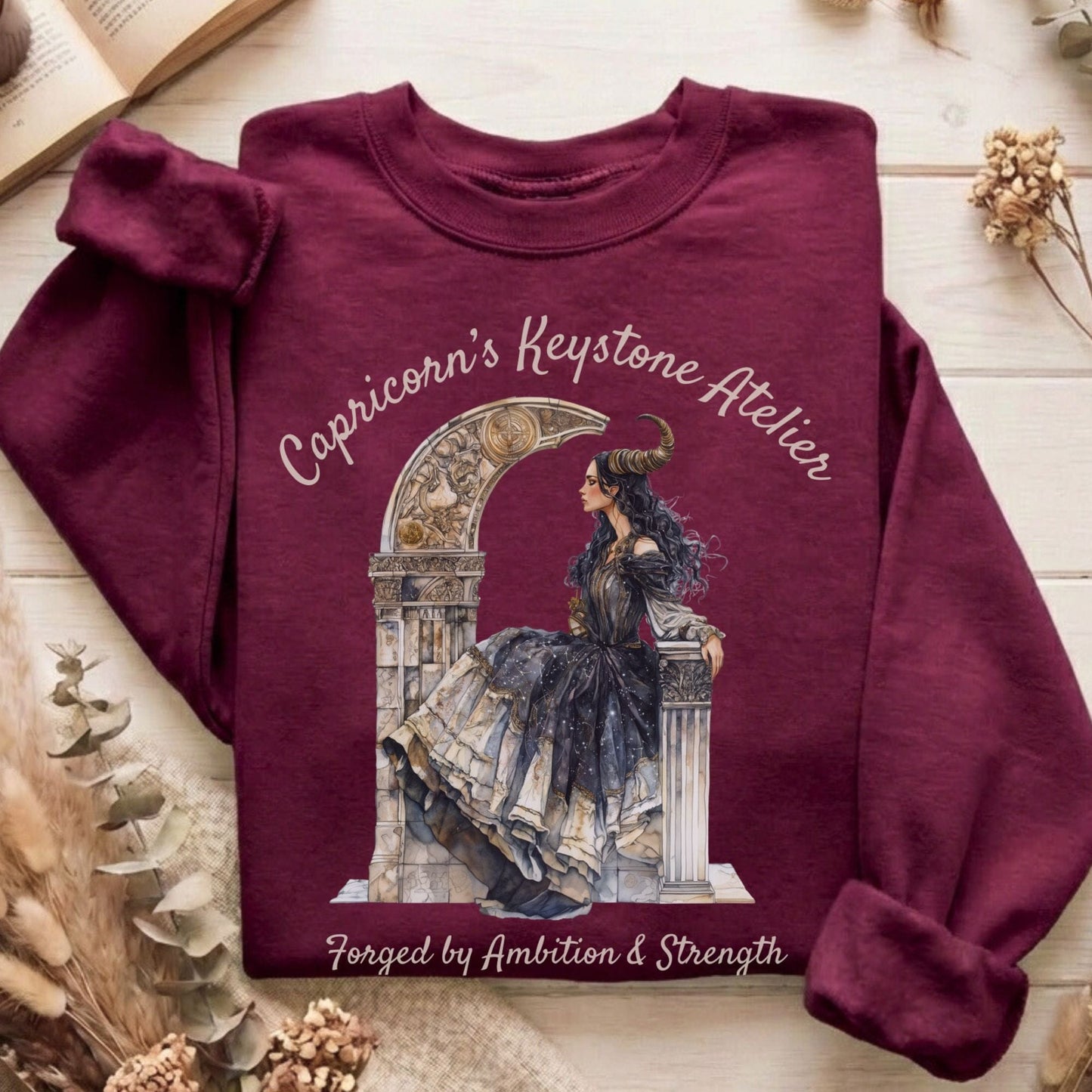 Sweatshirt Maroon / S Design 151 Sweatshirt The Mystic Eden