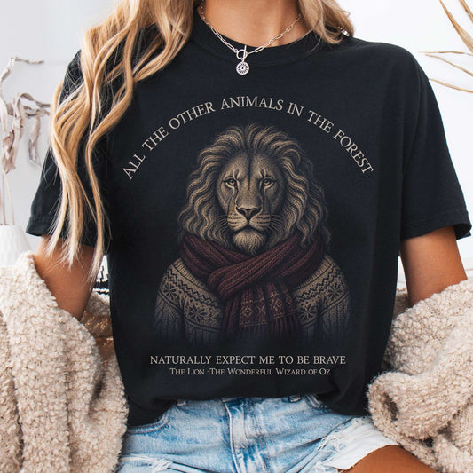 T-Shirt Black / S All the Other Animals in the Forest Lion Oz T-Shirt The Mystic Eden
