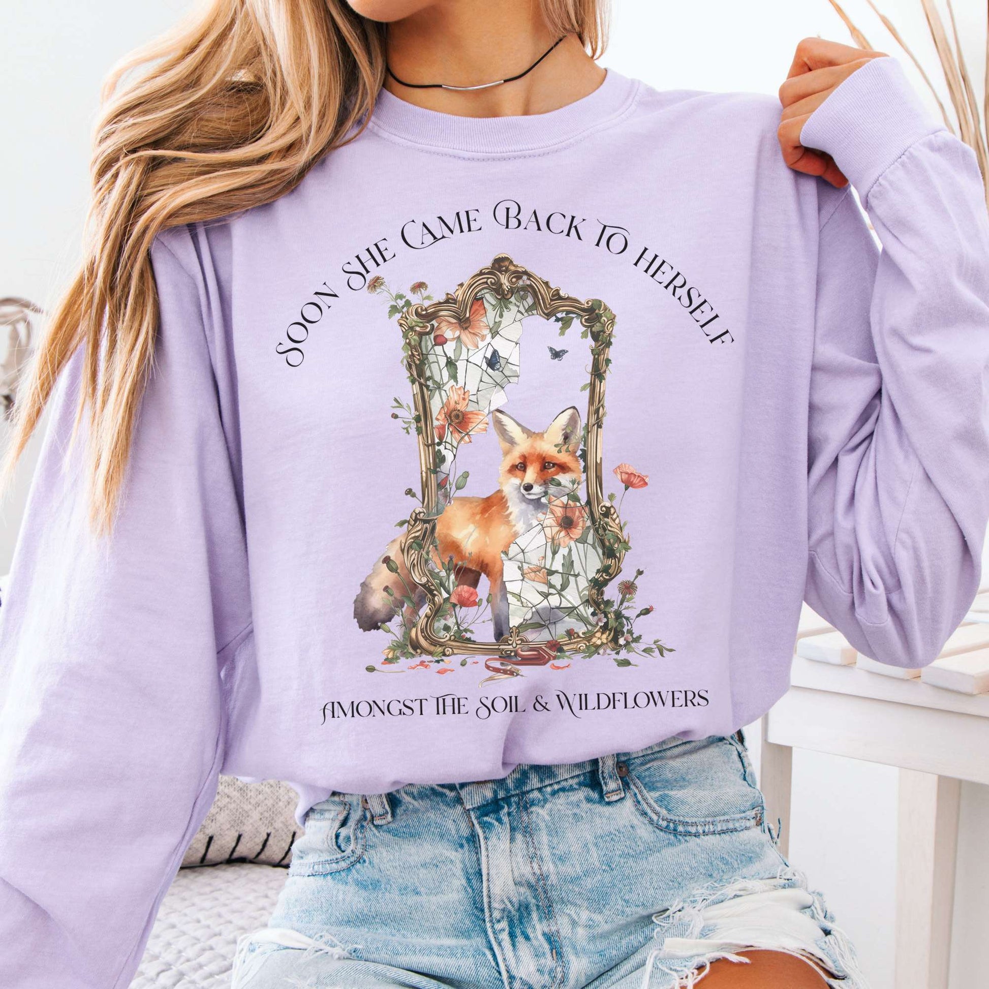 Long-sleeve Orchid / S Soon She Came Back to Herself  Long Sleeve The Mystic Eden