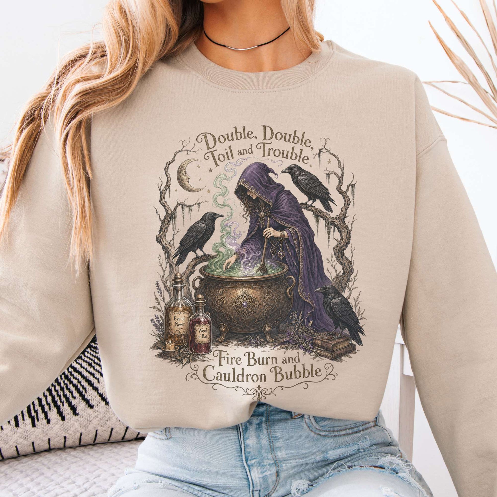 Sweatshirts Sand / S Design 336 Crewneck Sweatshirt The Mystic Eden