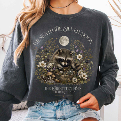 Long-sleeve Pepper / S Beneath the Silver Moon Raccoon Sleeve The Mystic Eden