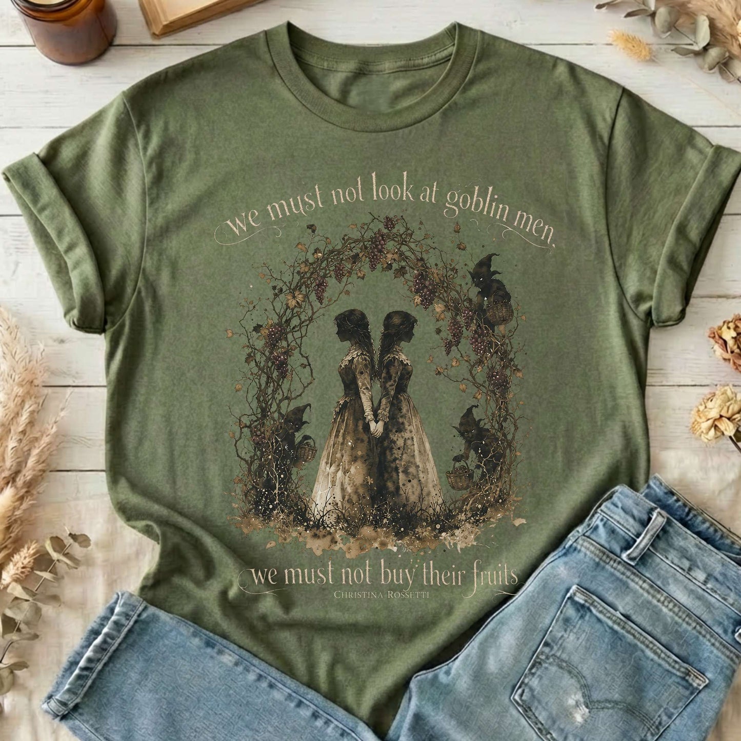 The Goblin Market Christina Rossetti Literary T-Shirt