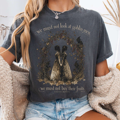 T-Shirt Pepper / S The Goblin Market Christina Rossetti Literary T-Shirt The Mystic Eden