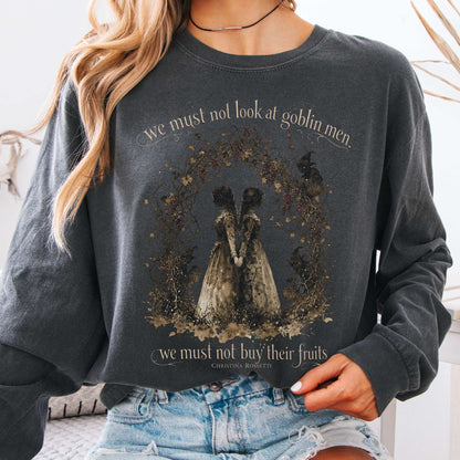 Long-sleeve Pepper / S The Goblin Market Christina Rossetti Literary Long Sleeve The Mystic Eden