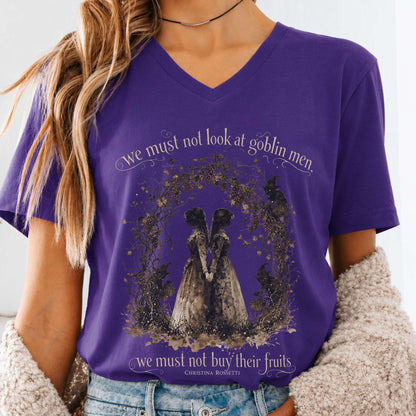 The Goblin Market Christina Rossetti Literary V-Neck