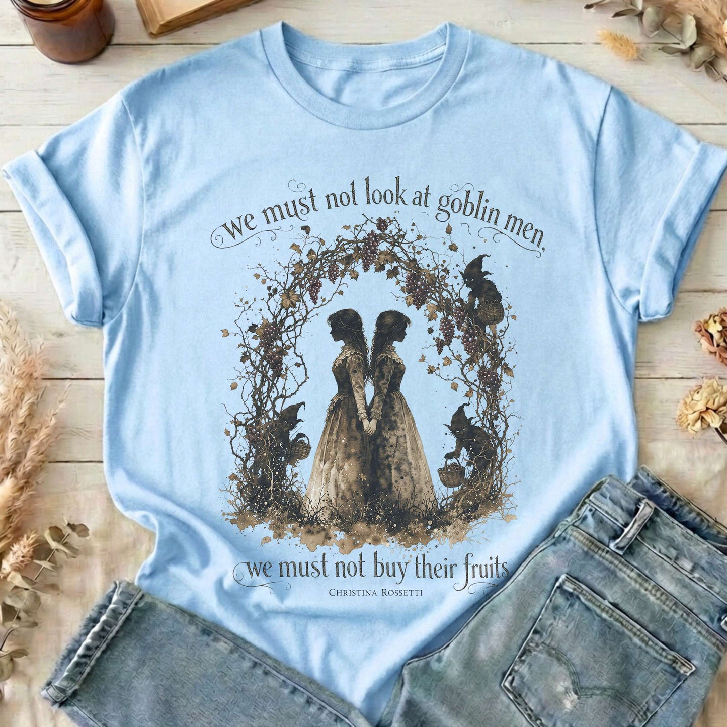 The Goblin Market Christina Rossetti Literary T-Shirt