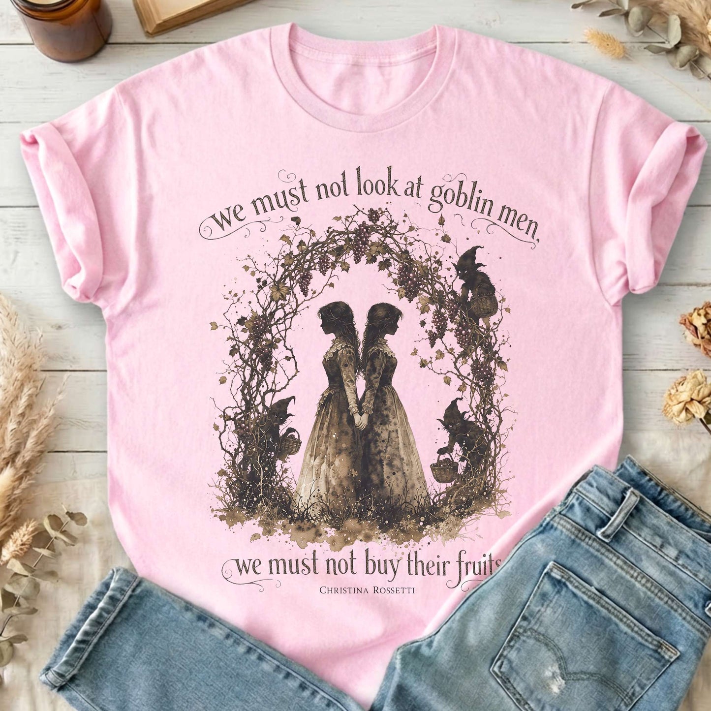 The Goblin Market Christina Rossetti Literary T-Shirt