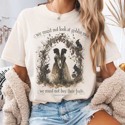 T-Shirt Ivory / S The Goblin Market Christina Rossetti Literary T-Shirt The Mystic Eden