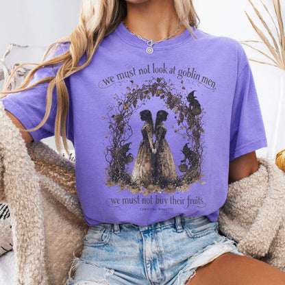 T-Shirt Violet / S The Goblin Market Christina Rossetti Literary T-Shirt The Mystic Eden