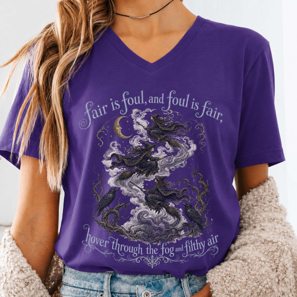 Fair Is Foul and Foul Is Fair Macbeth Shakespeare V-Neck