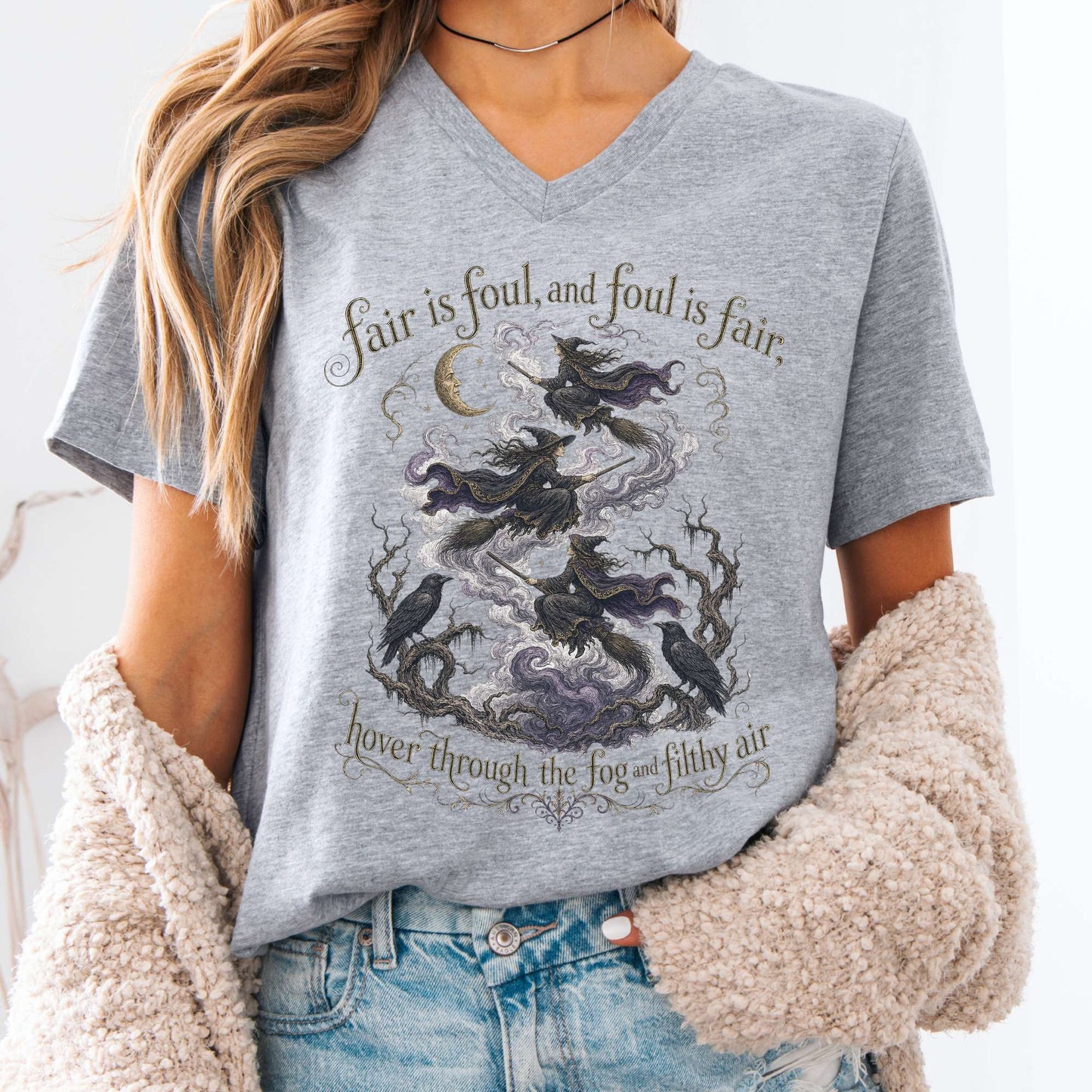Fair Is Foul and Foul Is Fair Macbeth Shakespeare V-Neck