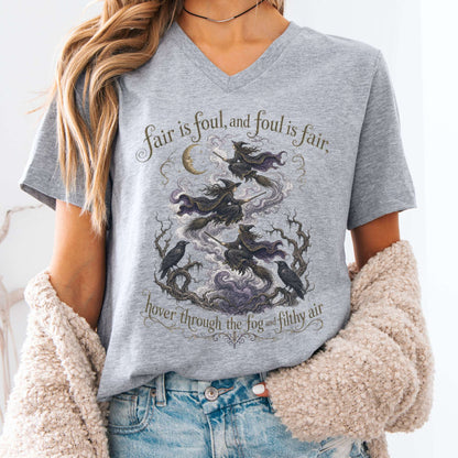 Fair Is Foul and Foul Is Fair Macbeth Shakespeare V-Neck