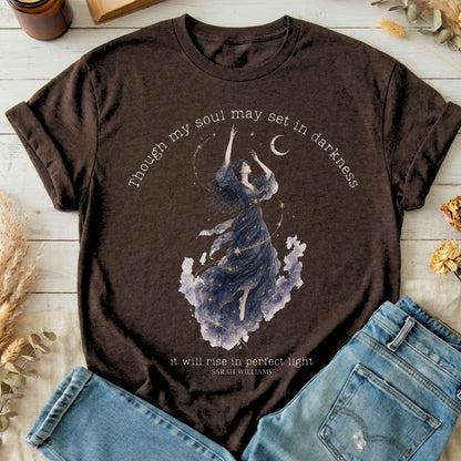 Though My Soul May Set in Darkness Sarah Williams Literary T-Shirt
