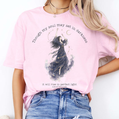 Though My Soul May Set in Darkness Sarah Williams Literary T-Shirt