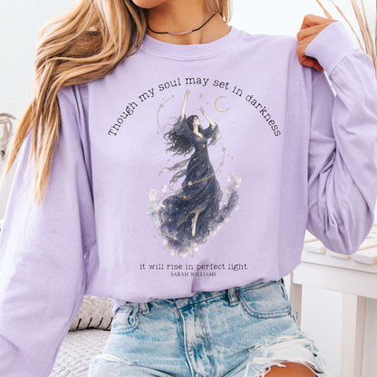 Though My Soul May Set in Darkness Sarah Williams Literary Long Sleeve