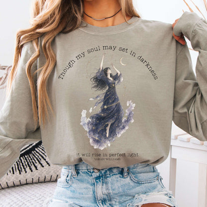Though My Soul May Set in Darkness Sarah Williams Literary Long Sleeve