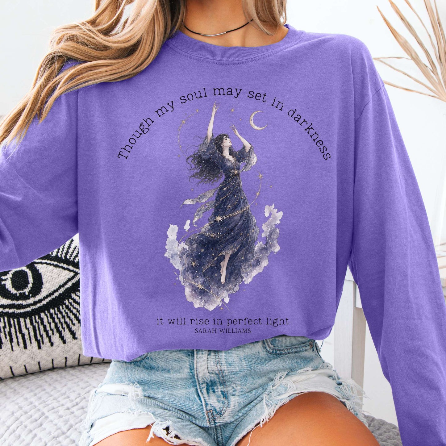 Though My Soul May Set in Darkness Sarah Williams Literary Long Sleeve