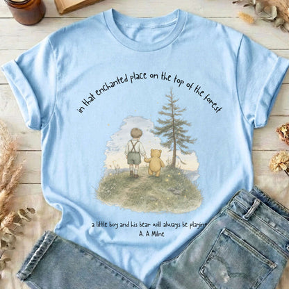 In That Enchanted Place Winnie-the-Pooh A. A. Milne Literary T-Shirt
