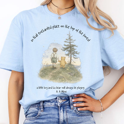 In That Enchanted Place Winnie-the-Pooh A. A. Milne Literary T-Shirt