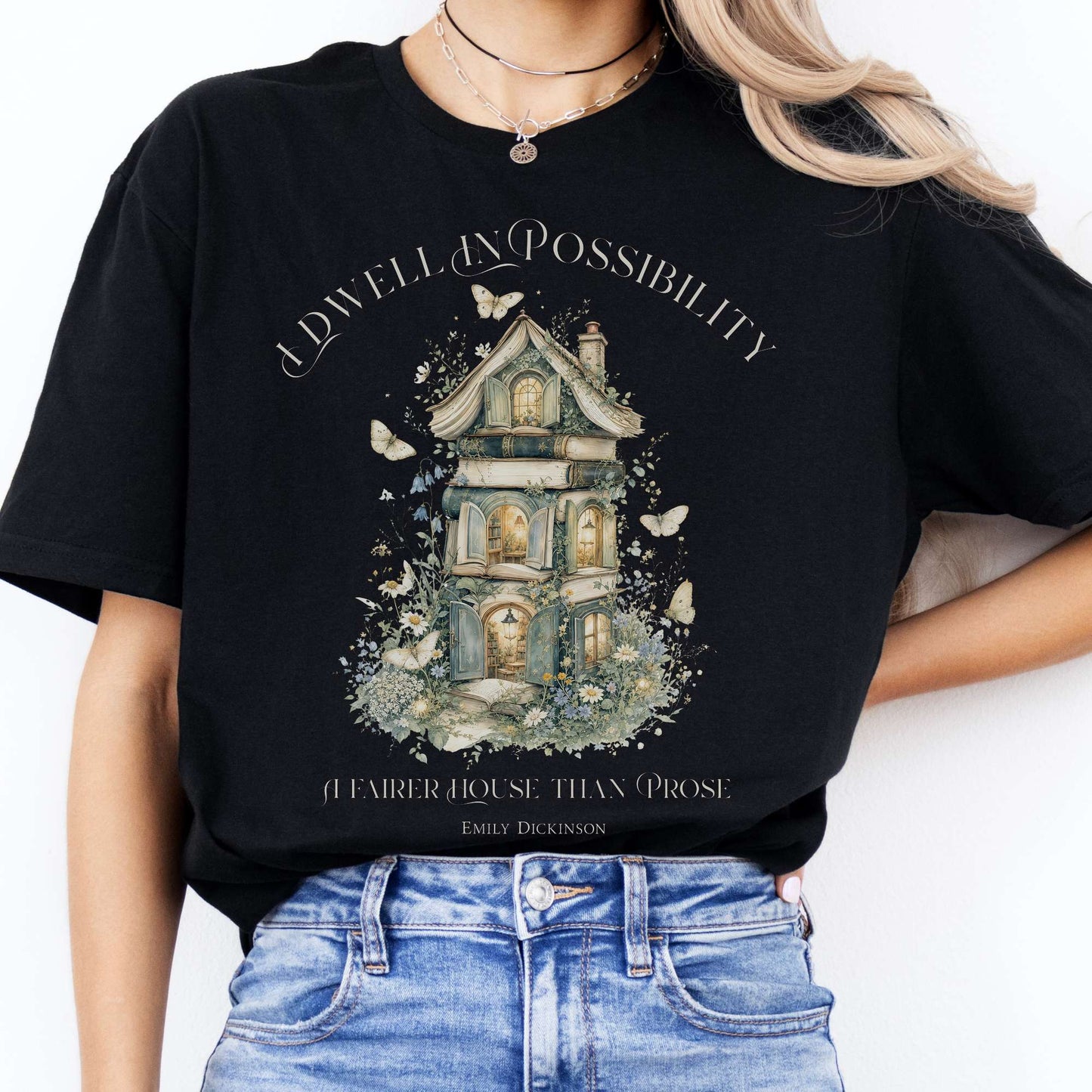 I Dwell in Possibility Emily Dickinson Literary T-Shirt