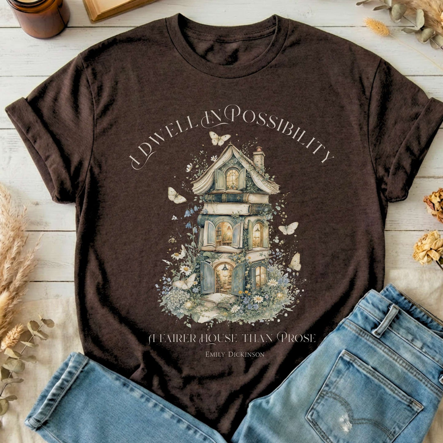 I Dwell in Possibility Emily Dickinson Literary T-Shirt