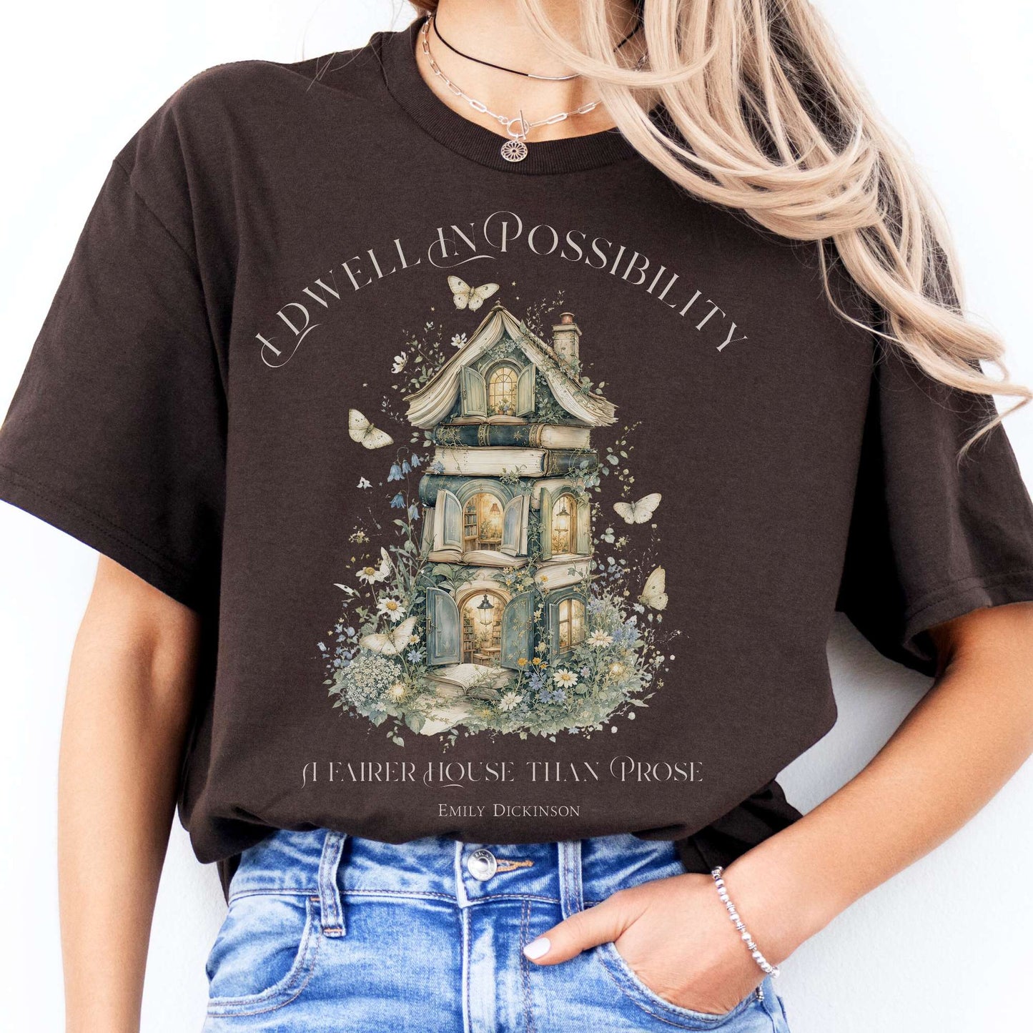 I Dwell in Possibility Emily Dickinson Literary T-Shirt