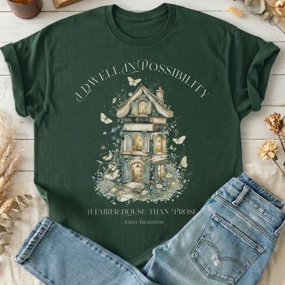 I Dwell in Possibility Emily Dickinson Literary T-Shirt