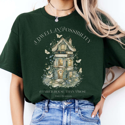 I Dwell in Possibility Emily Dickinson Literary T-Shirt