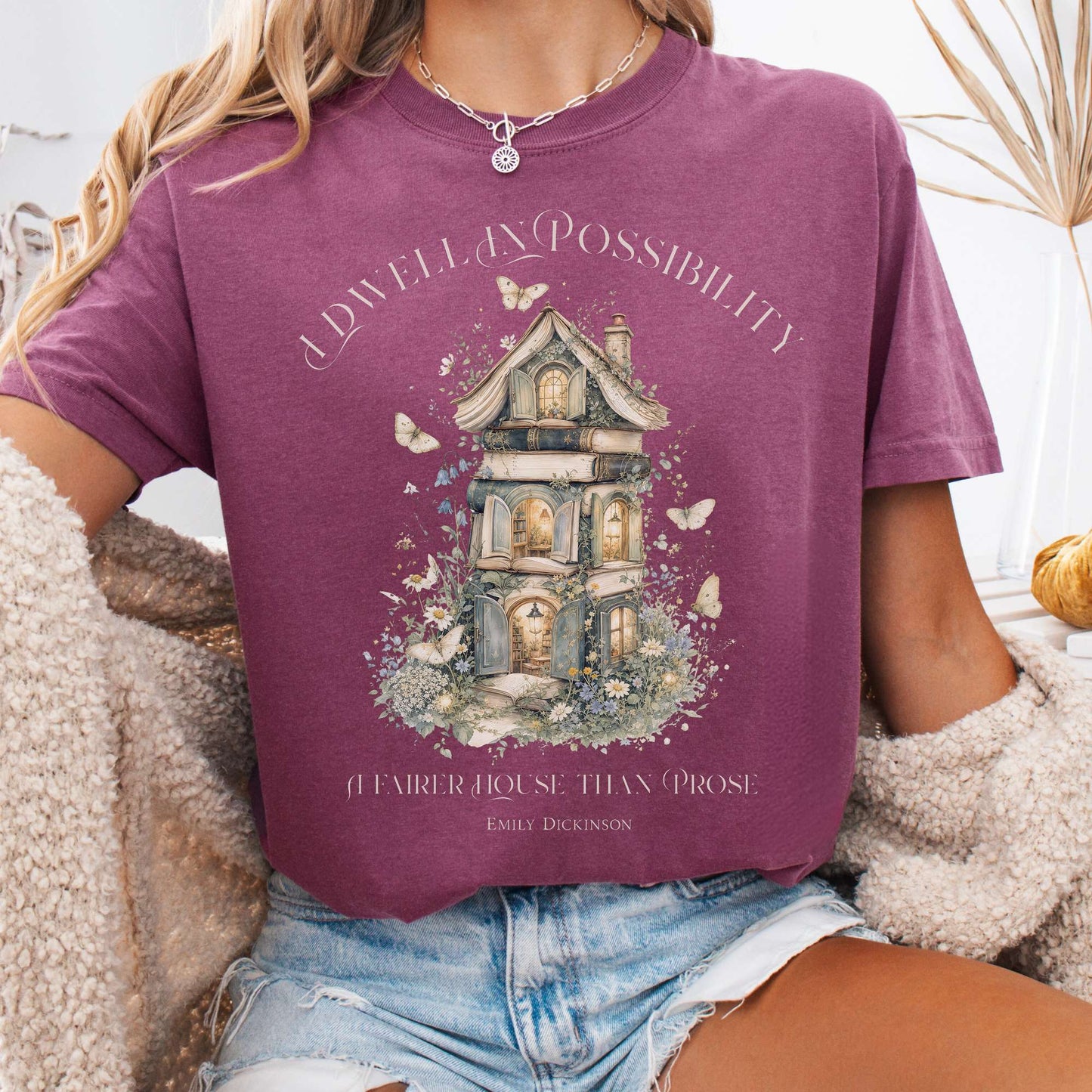 I Dwell in Possibility Emily Dickinson Literary T-Shirt
