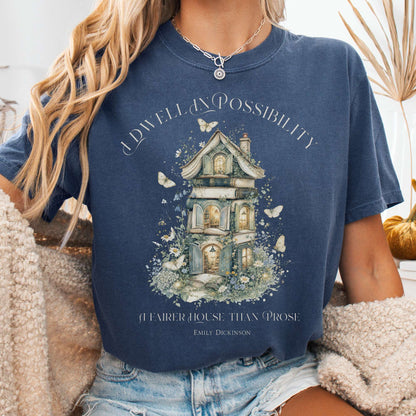 I Dwell in Possibility Emily Dickinson Literary T-Shirt