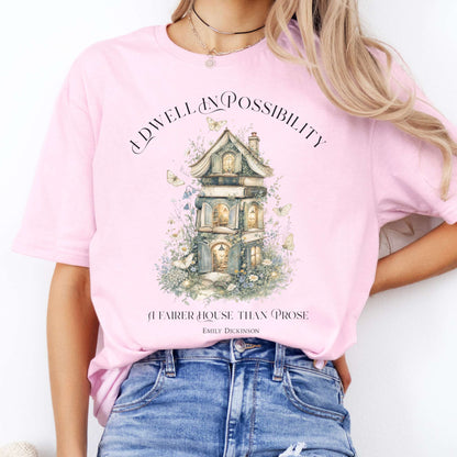 I Dwell in Possibility Emily Dickinson Literary T-Shirt